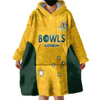 Australian Lawn Bowls Custom Wearable Blanket Hoodie Aussie Minimalist Style - Aussie Hoodie
