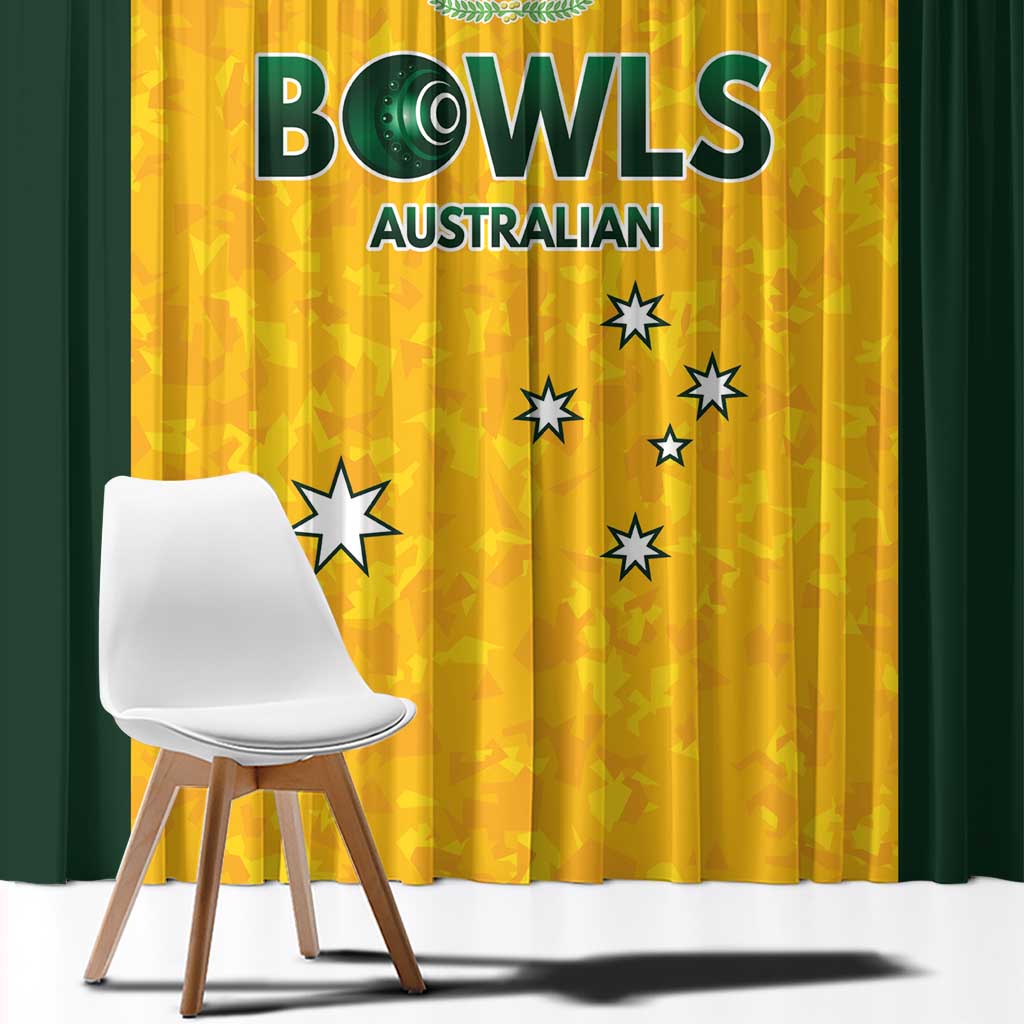 Australian Lawn Bowls Window Curtain Aussie Minimalist Style - Aussie Hoodie