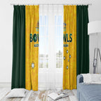 Australian Lawn Bowls Window Curtain Aussie Minimalist Style - Aussie Hoodie