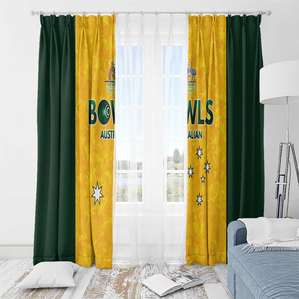 Australian Lawn Bowls Window Curtain Aussie Minimalist Style - Aussie Hoodie