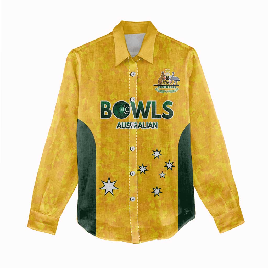 Australian Lawn Bowls Custom Women Casual Shirt Aussie Minimalist Style - Aussie Hoodie