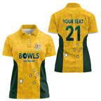 Australian Lawn Bowls Custom Women Polo Shirt Aussie Minimalist Style - Aussie Hoodie
