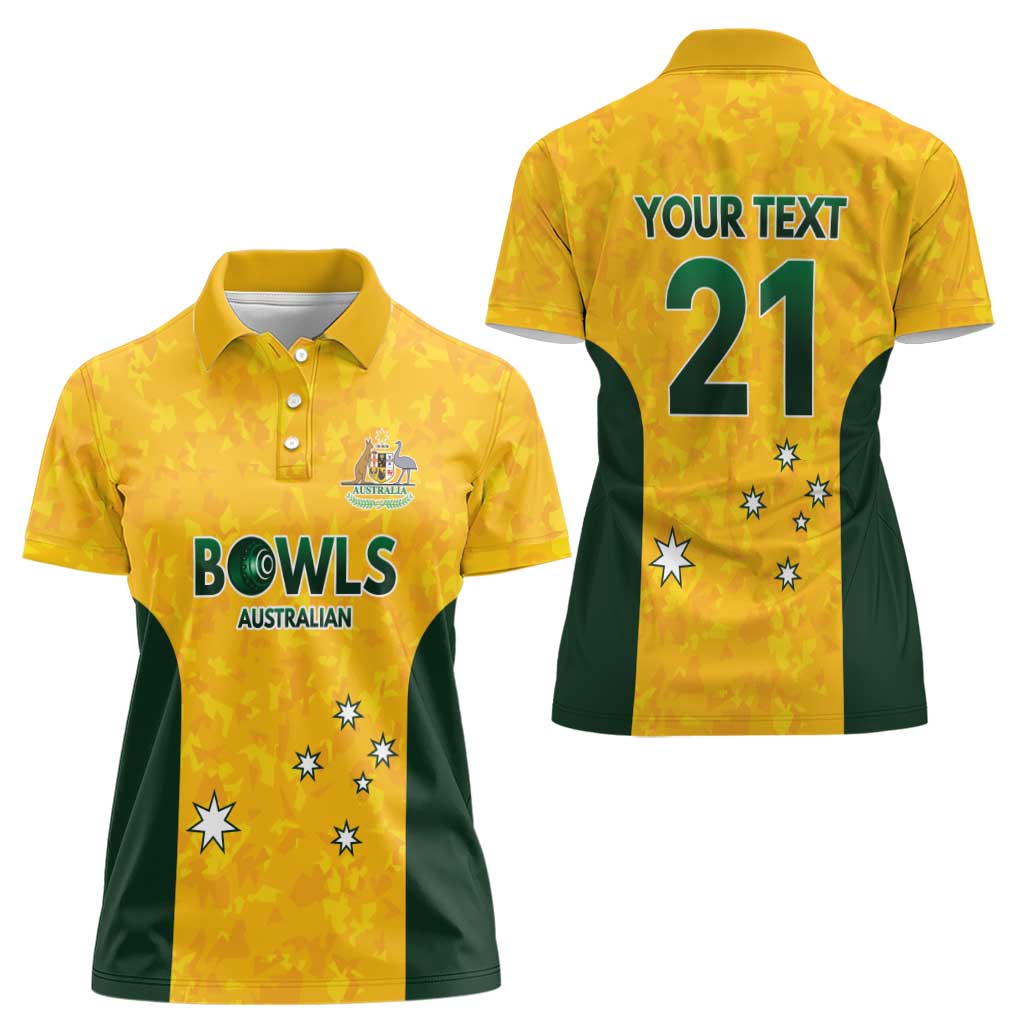 Australian Lawn Bowls Custom Women Polo Shirt Aussie Minimalist Style - Aussie Hoodie