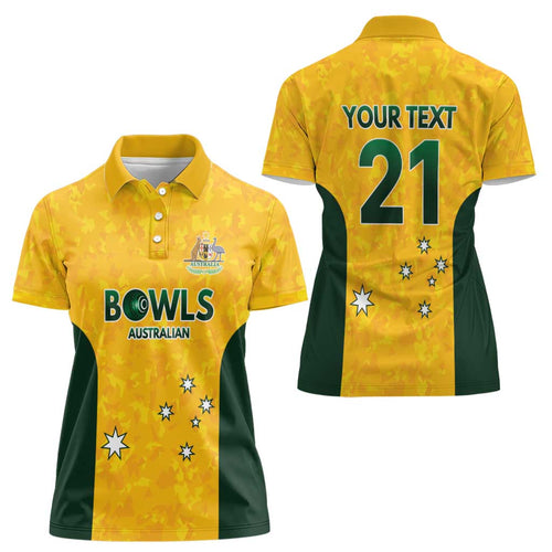 Australian Lawn Bowls Custom Women Polo Shirt Aussie Minimalist Style - Aussie Hoodie