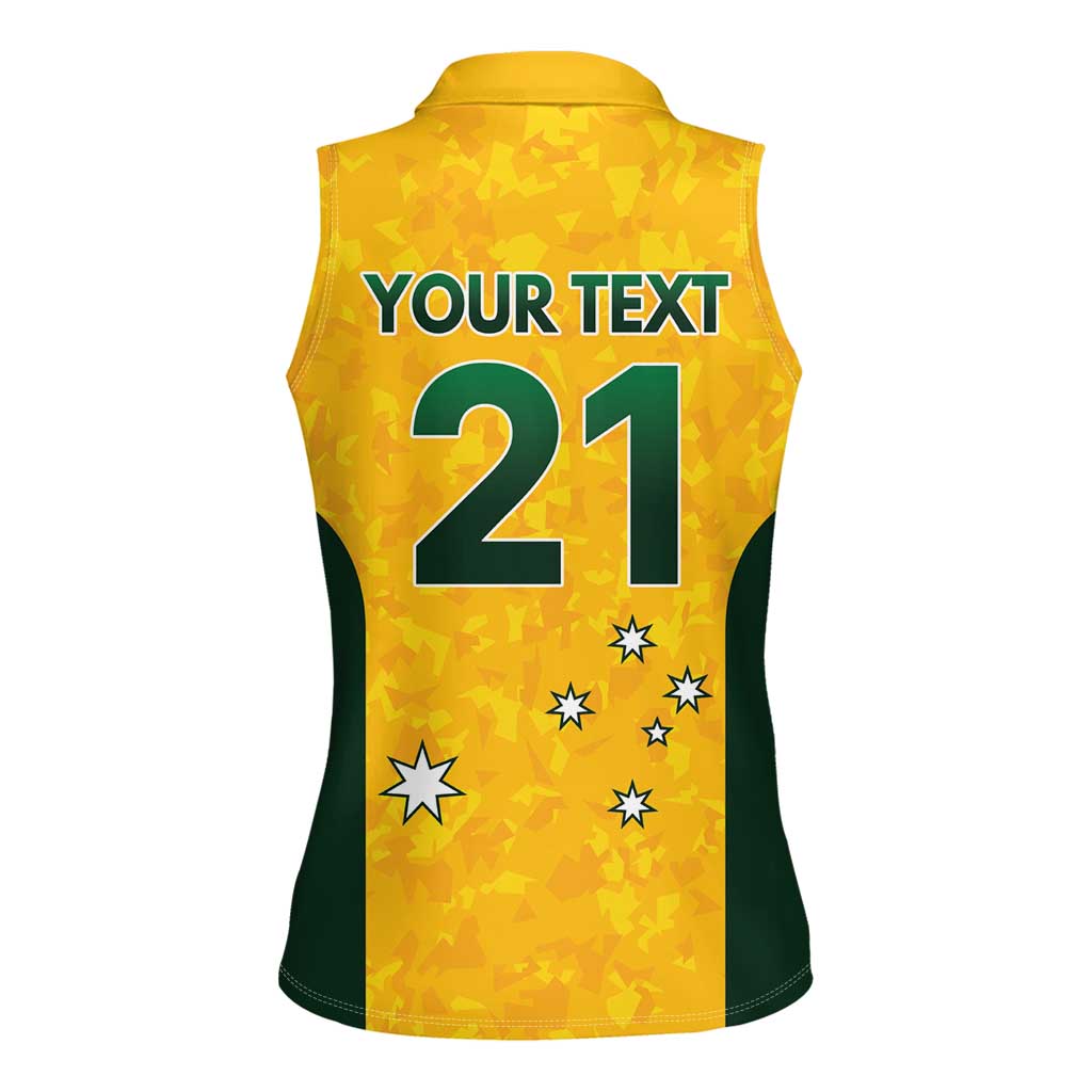Australian Lawn Bowls Custom Women Sleeveless Polo Shirt Aussie Minimalist Style - Aussie Hoodie