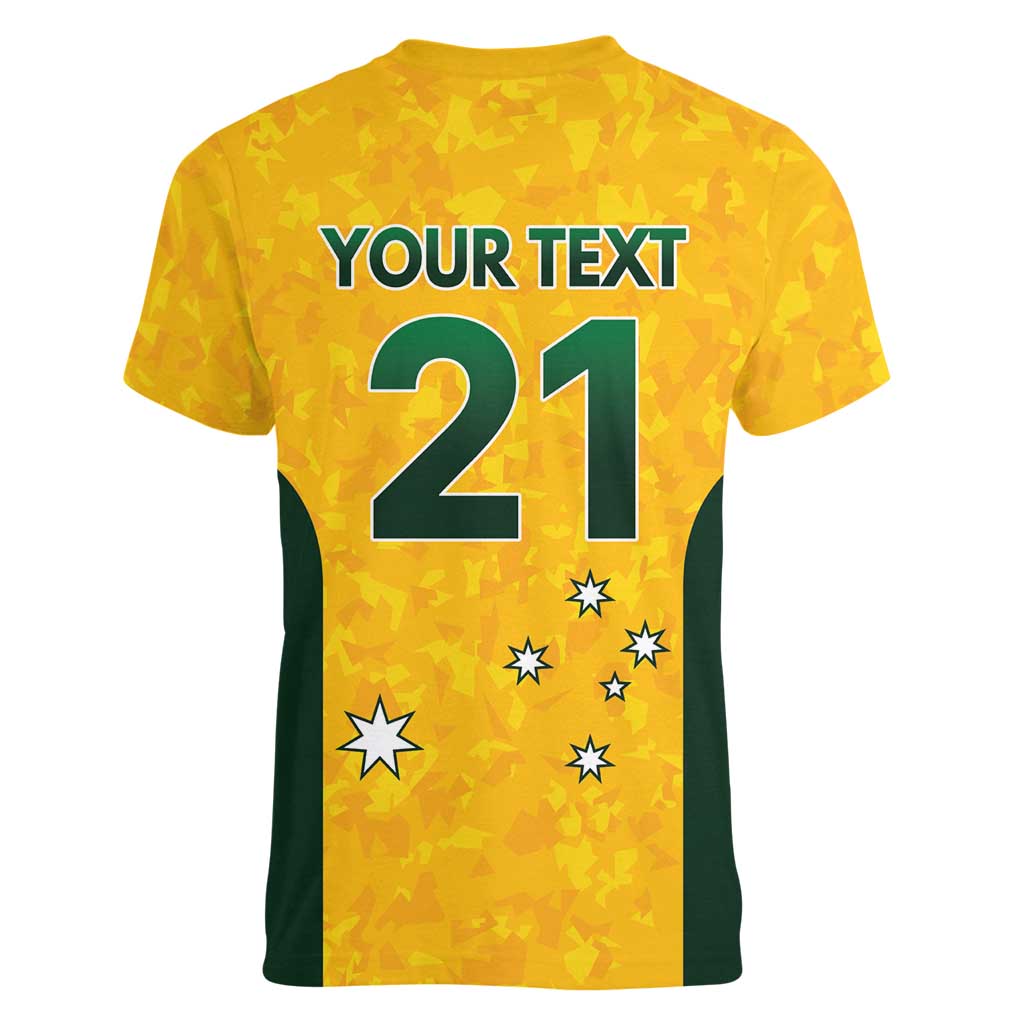 Australian Lawn Bowls Custom Women V-Neck T-Shirt Aussie Minimalist Style - Aussie Hoodie