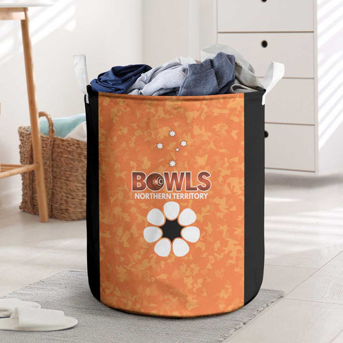 Australian Northern Territory Lawn Bowls Laundry Basket Aussie Minimalist Style - Aussie Hoodie