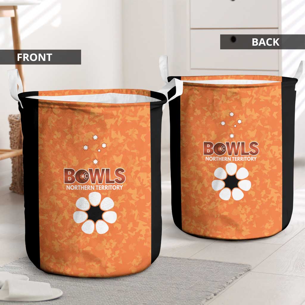 Australian Northern Territory Lawn Bowls Laundry Basket Aussie Minimalist Style - Aussie Hoodie