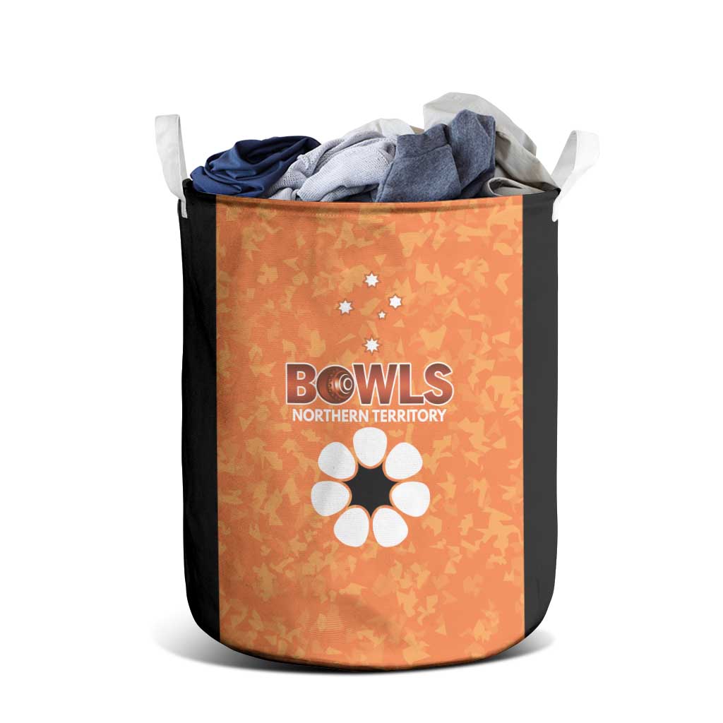 Australian Northern Territory Lawn Bowls Laundry Basket Aussie Minimalist Style - Aussie Hoodie