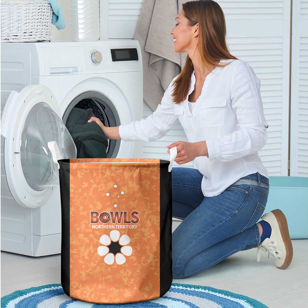 Australian Northern Territory Lawn Bowls Laundry Basket Aussie Minimalist Style - Aussie Hoodie
