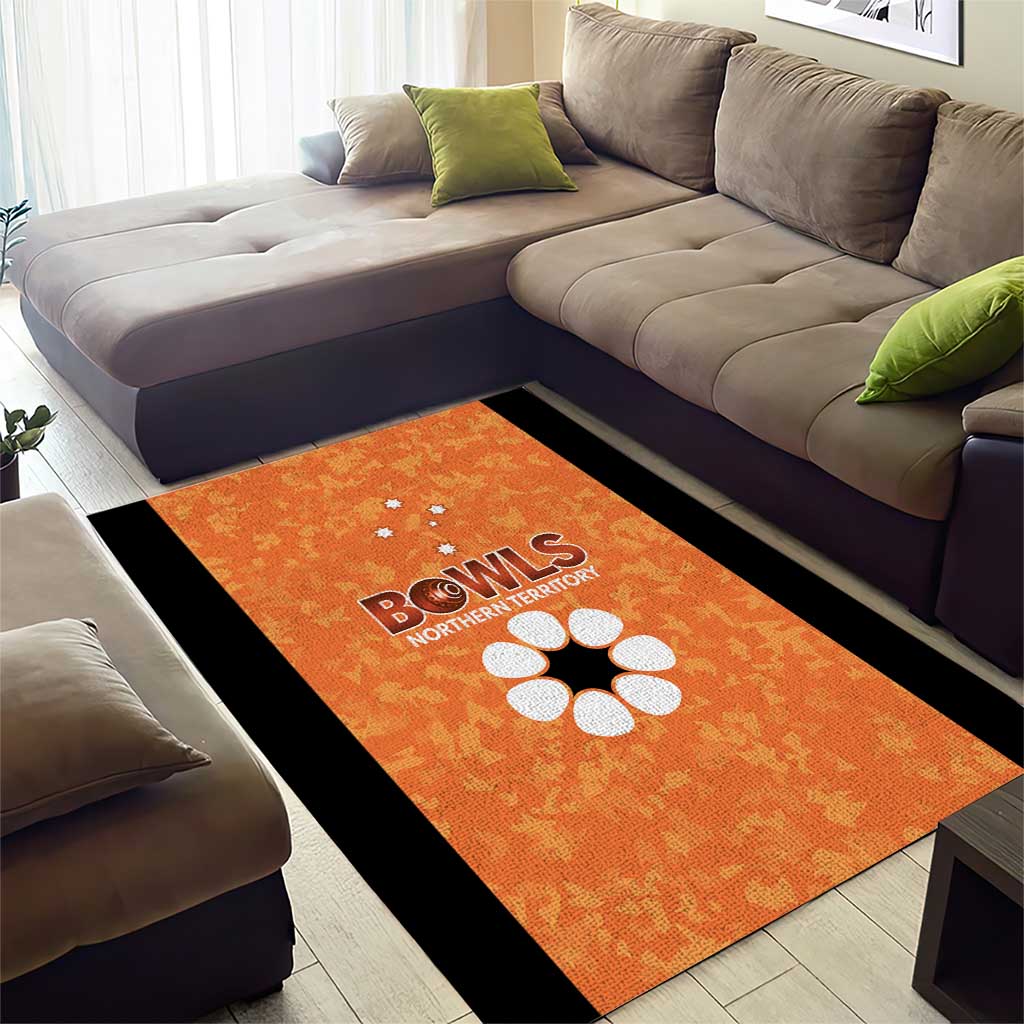 Australian Northern Territory Lawn Bowls Area Rug Aussie Minimalist Style - Aussie Hoodie
