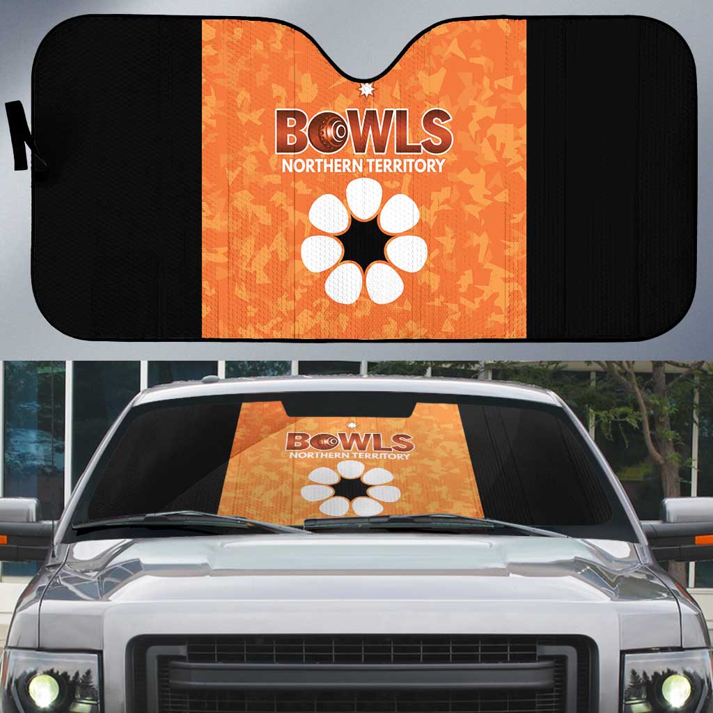 Australian Northern Territory Lawn Bowls Auto Sun Shade Aussie Minimalist Style - Aussie Hoodie