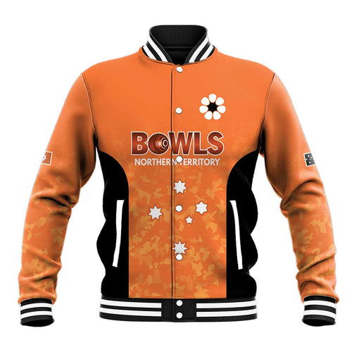 Australian Northern Territory Lawn Bowls Custom Baseball Jacket Aussie Minimalist Style - Aussie Hoodie