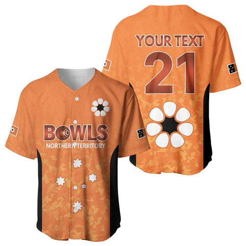 Australian Northern Territory Lawn Bowls Custom Baseball Jersey Aussie Minimalist Style - Aussie Hoodie