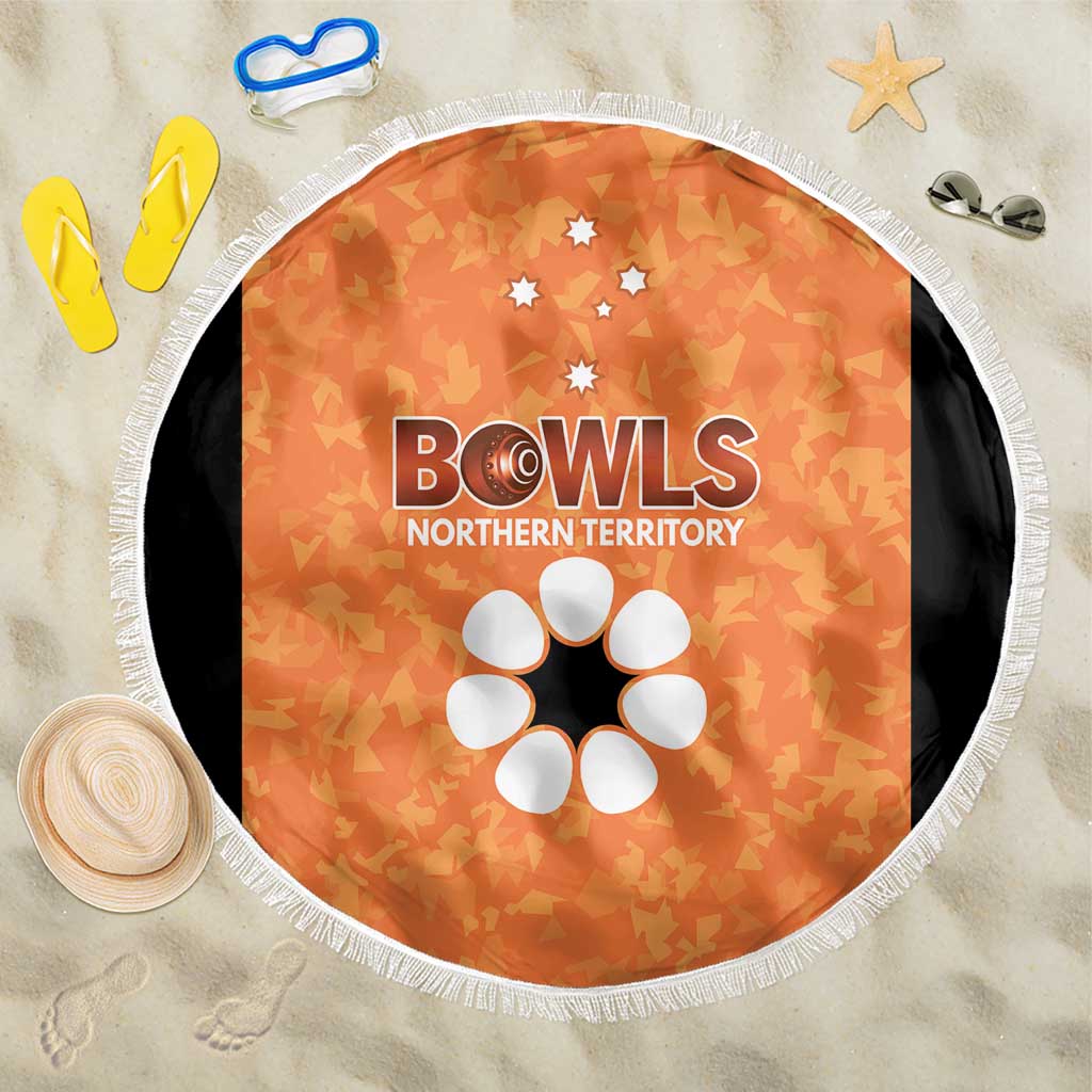 Australian Northern Territory Lawn Bowls Beach Blanket Aussie Minimalist Style - Aussie Hoodie