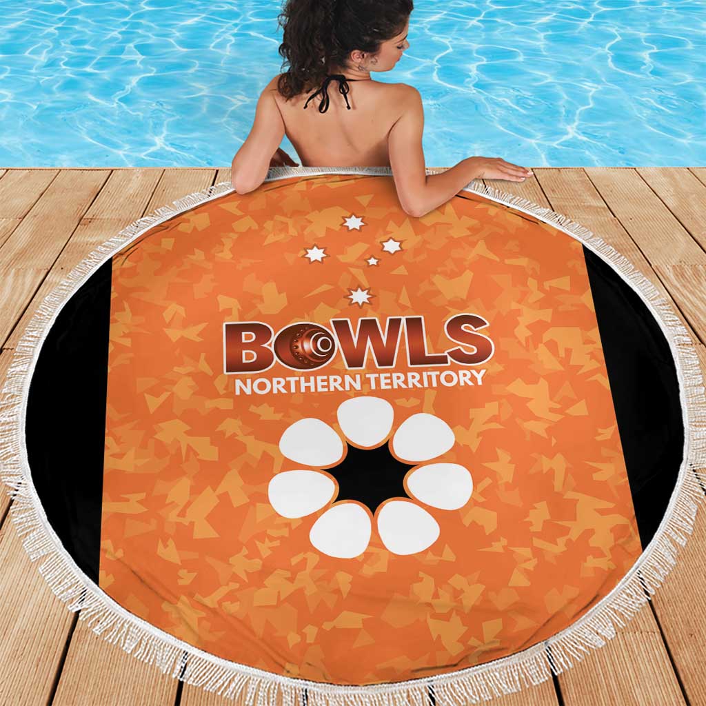 Australian Northern Territory Lawn Bowls Beach Blanket Aussie Minimalist Style - Aussie Hoodie