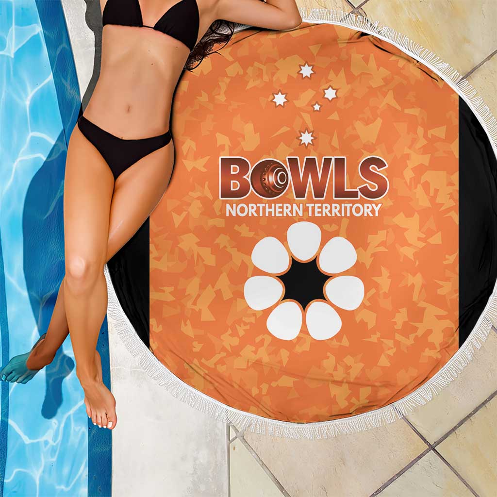 Australian Northern Territory Lawn Bowls Beach Blanket Aussie Minimalist Style - Aussie Hoodie