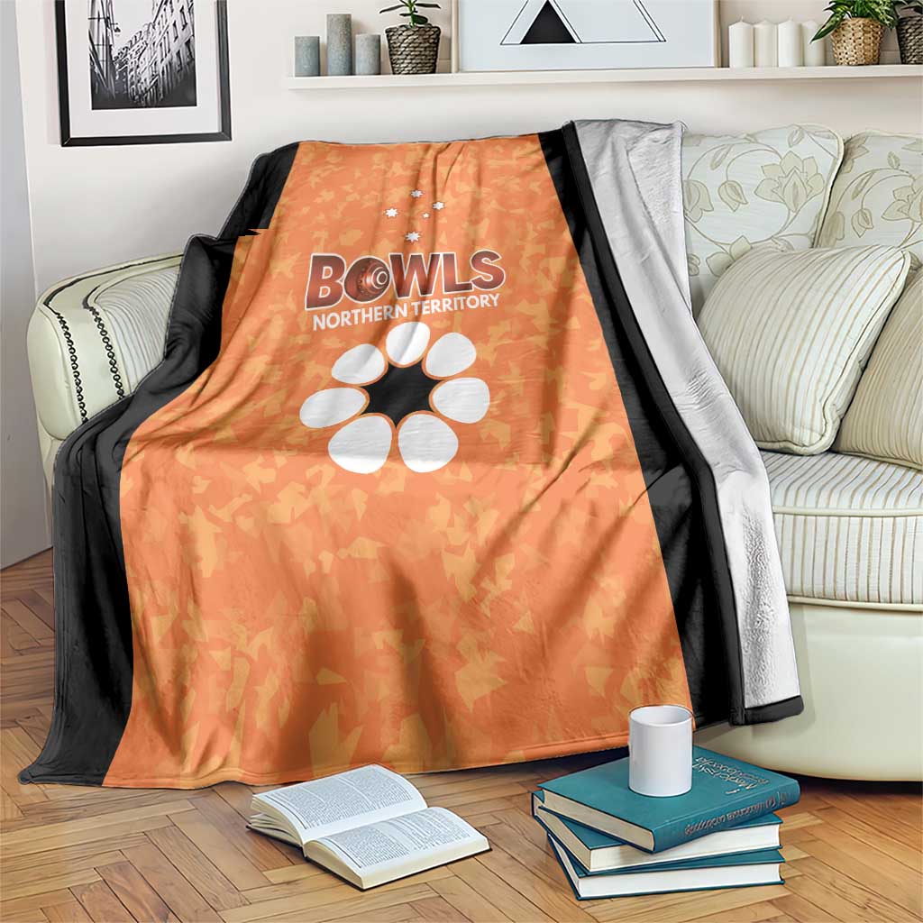 Australian Northern Territory Lawn Bowls Blanket Aussie Minimalist Style - Aussie Hoodie