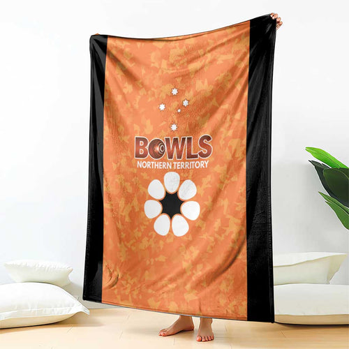 Australian Northern Territory Lawn Bowls Blanket Aussie Minimalist Style - Aussie Hoodie