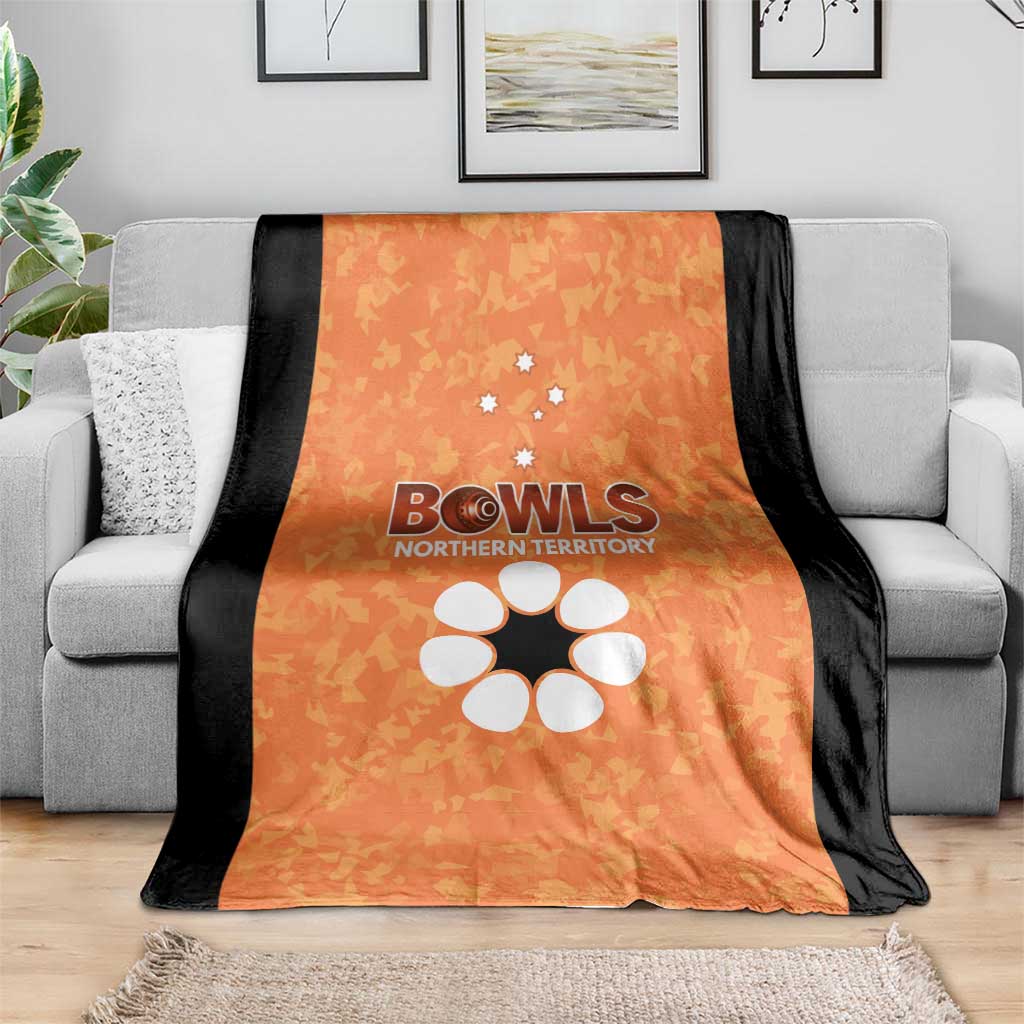 Australian Northern Territory Lawn Bowls Blanket Aussie Minimalist Style - Aussie Hoodie