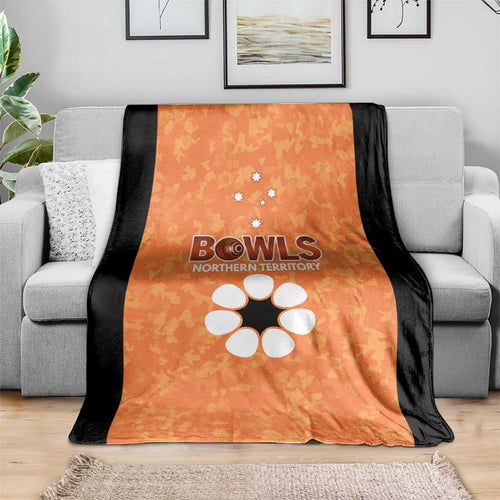 Australian Northern Territory Lawn Bowls Blanket Aussie Minimalist Style - Aussie Hoodie