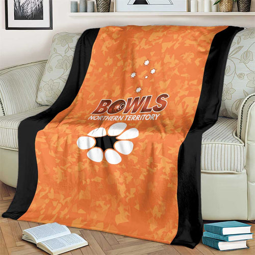Australian Northern Territory Lawn Bowls Blanket Aussie Minimalist Style - Aussie Hoodie