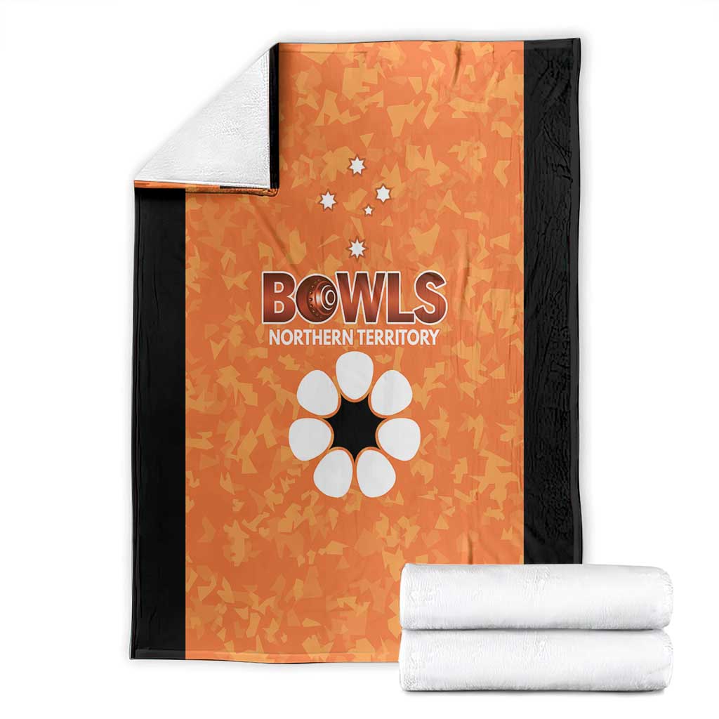 Australian Northern Territory Lawn Bowls Blanket Aussie Minimalist Style - Aussie Hoodie
