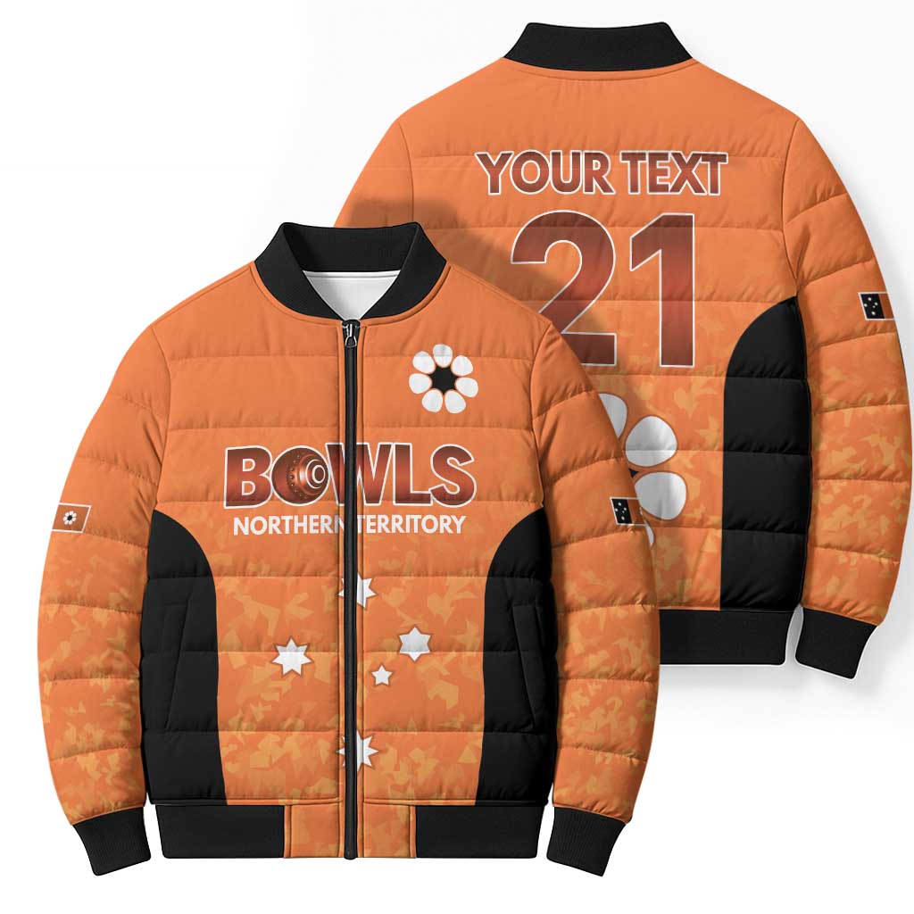 Australian Northern Territory Lawn Bowls Custom Bomber Puffer Jacket Aussie Minimalist Style - Aussie Hoodie