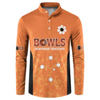 Australian Northern Territory Lawn Bowls Custom Button Sweatshirt Aussie Minimalist Style - Aussie Hoodie