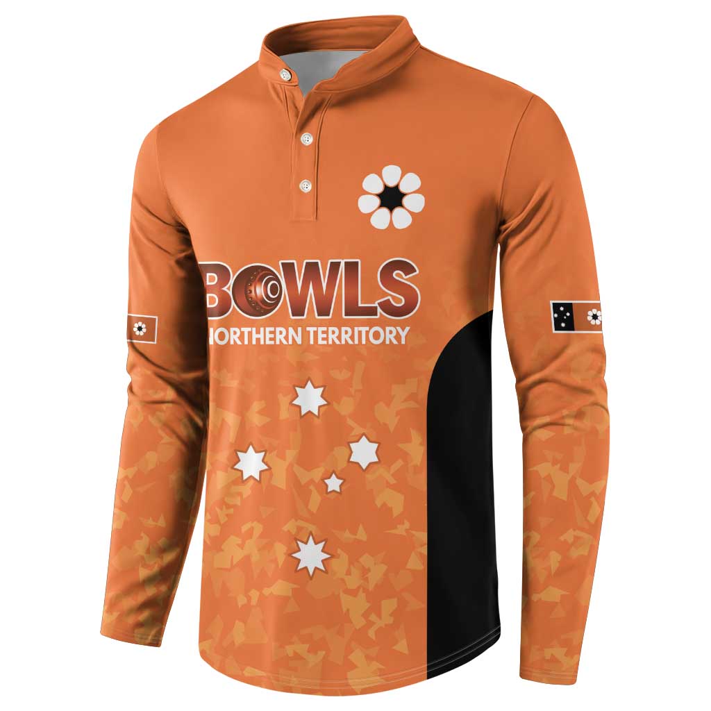 Australian Northern Territory Lawn Bowls Custom Button Sweatshirt Aussie Minimalist Style - Aussie Hoodie