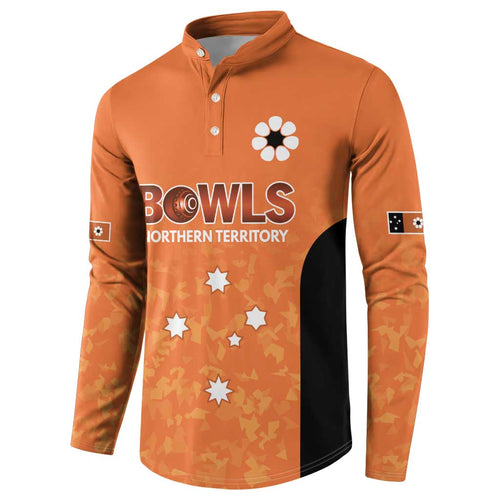 Australian Northern Territory Lawn Bowls Custom Button Sweatshirt Aussie Minimalist Style - Aussie Hoodie