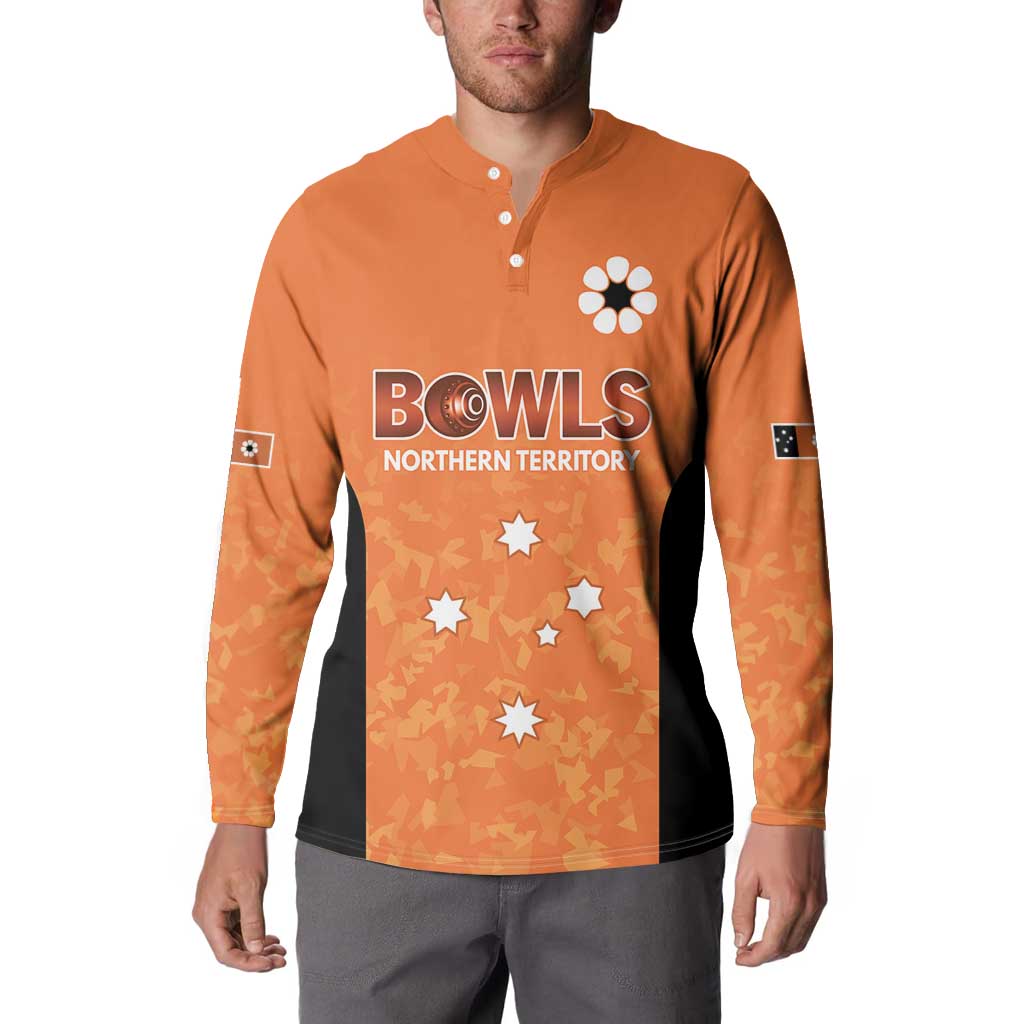 Australian Northern Territory Lawn Bowls Custom Button Sweatshirt Aussie Minimalist Style - Aussie Hoodie