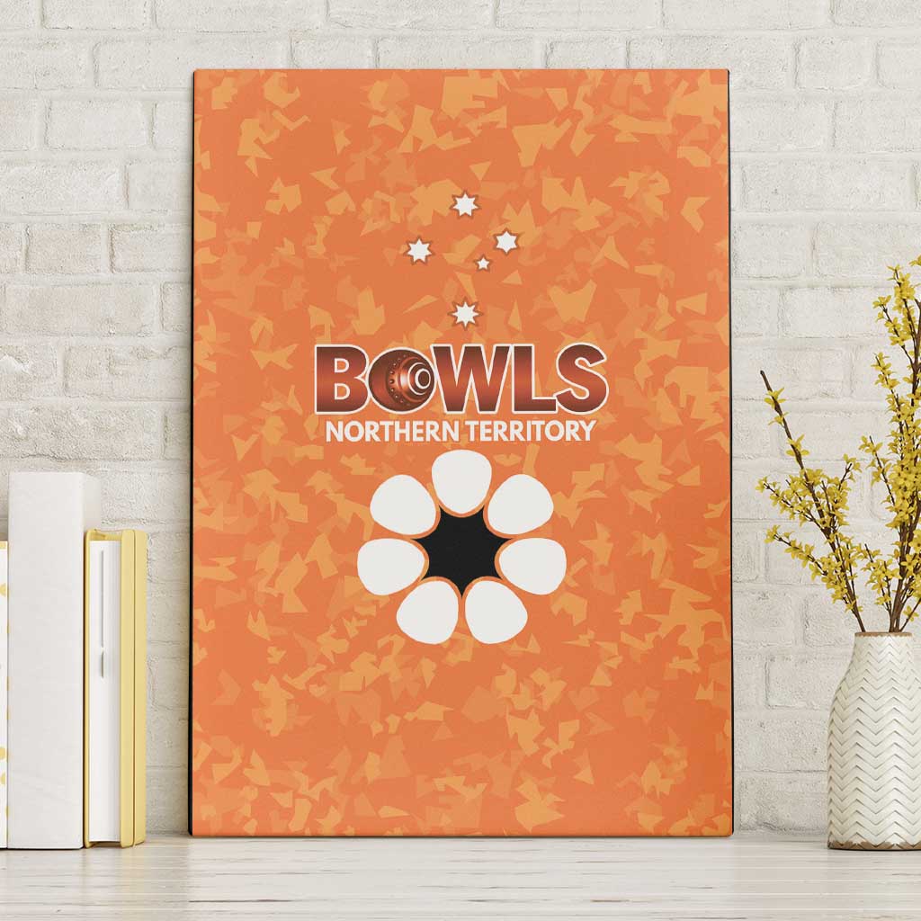 Australian Northern Territory Lawn Bowls Canvas Wall Art Aussie Minimalist Style - Aussie Hoodie