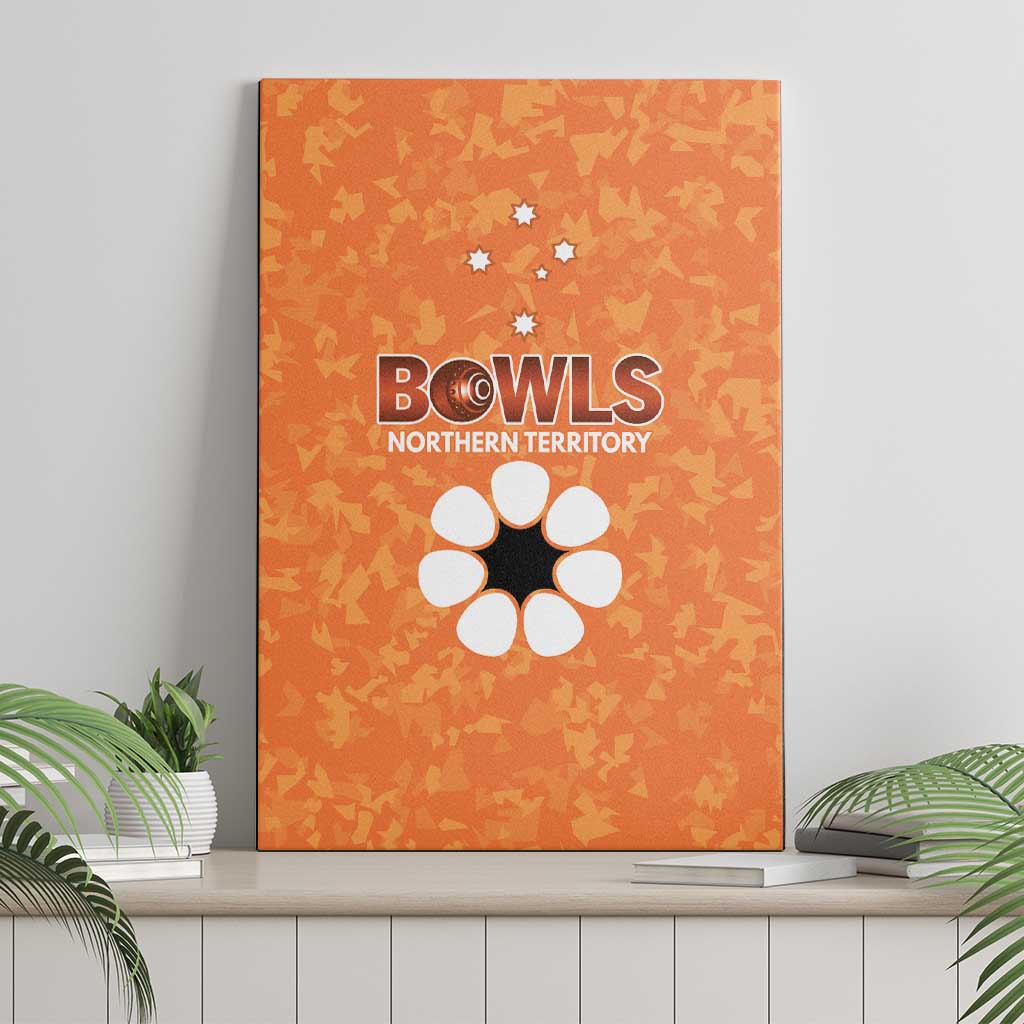 Australian Northern Territory Lawn Bowls Canvas Wall Art Aussie Minimalist Style - Aussie Hoodie