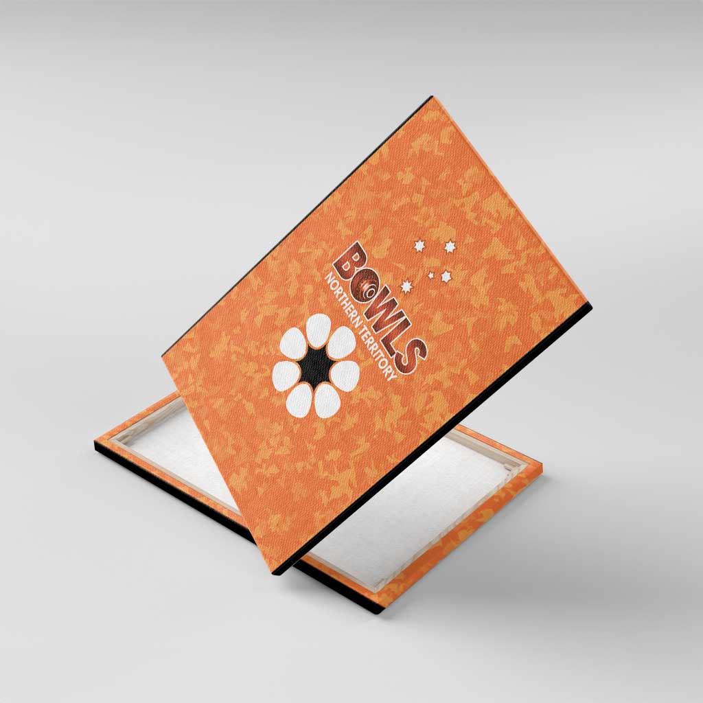 Australian Northern Territory Lawn Bowls Canvas Wall Art Aussie Minimalist Style - Aussie Hoodie