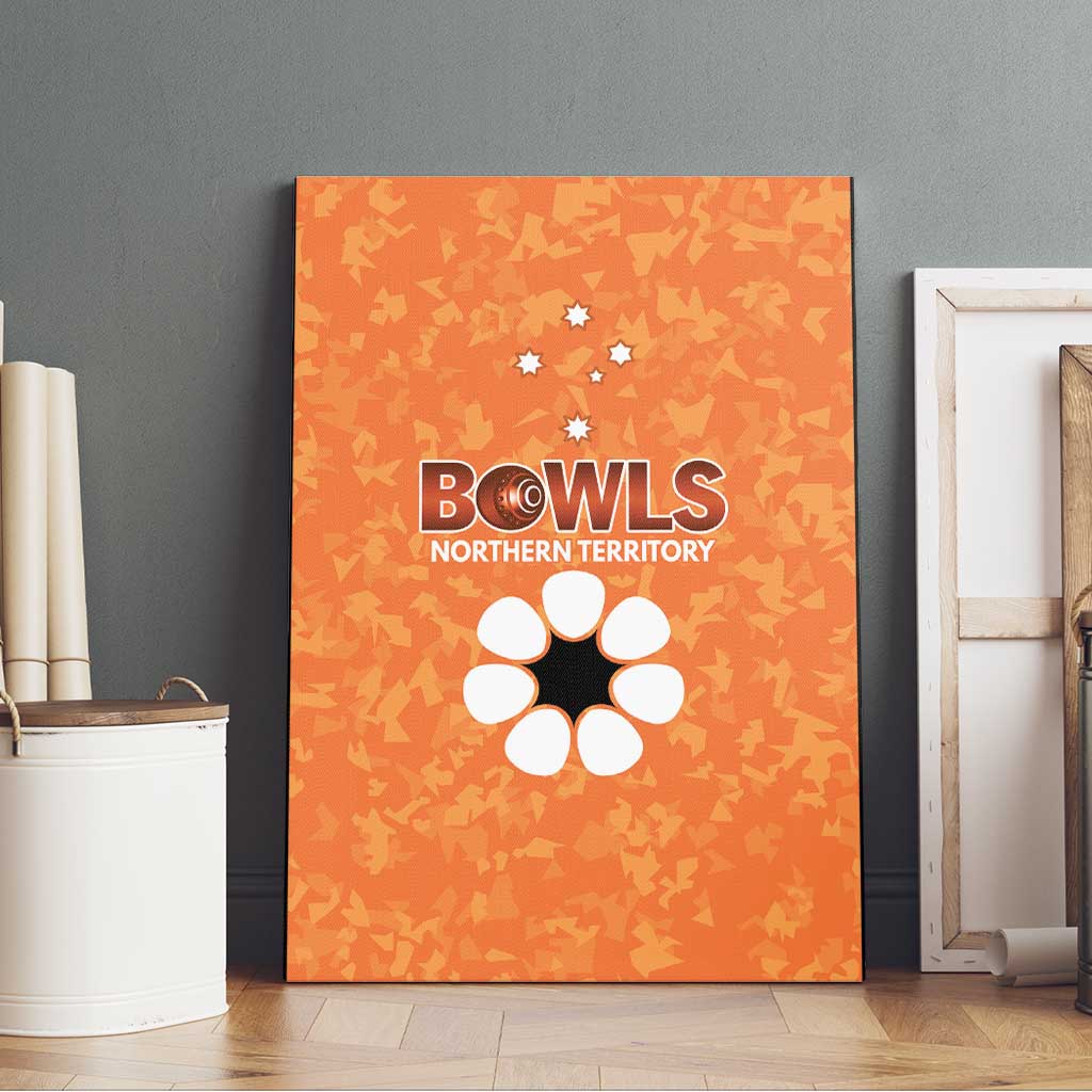 Australian Northern Territory Lawn Bowls Canvas Wall Art Aussie Minimalist Style - Aussie Hoodie