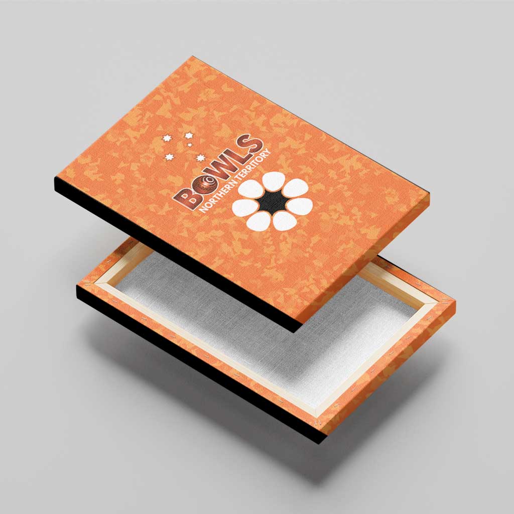 Australian Northern Territory Lawn Bowls Canvas Wall Art Aussie Minimalist Style - Aussie Hoodie