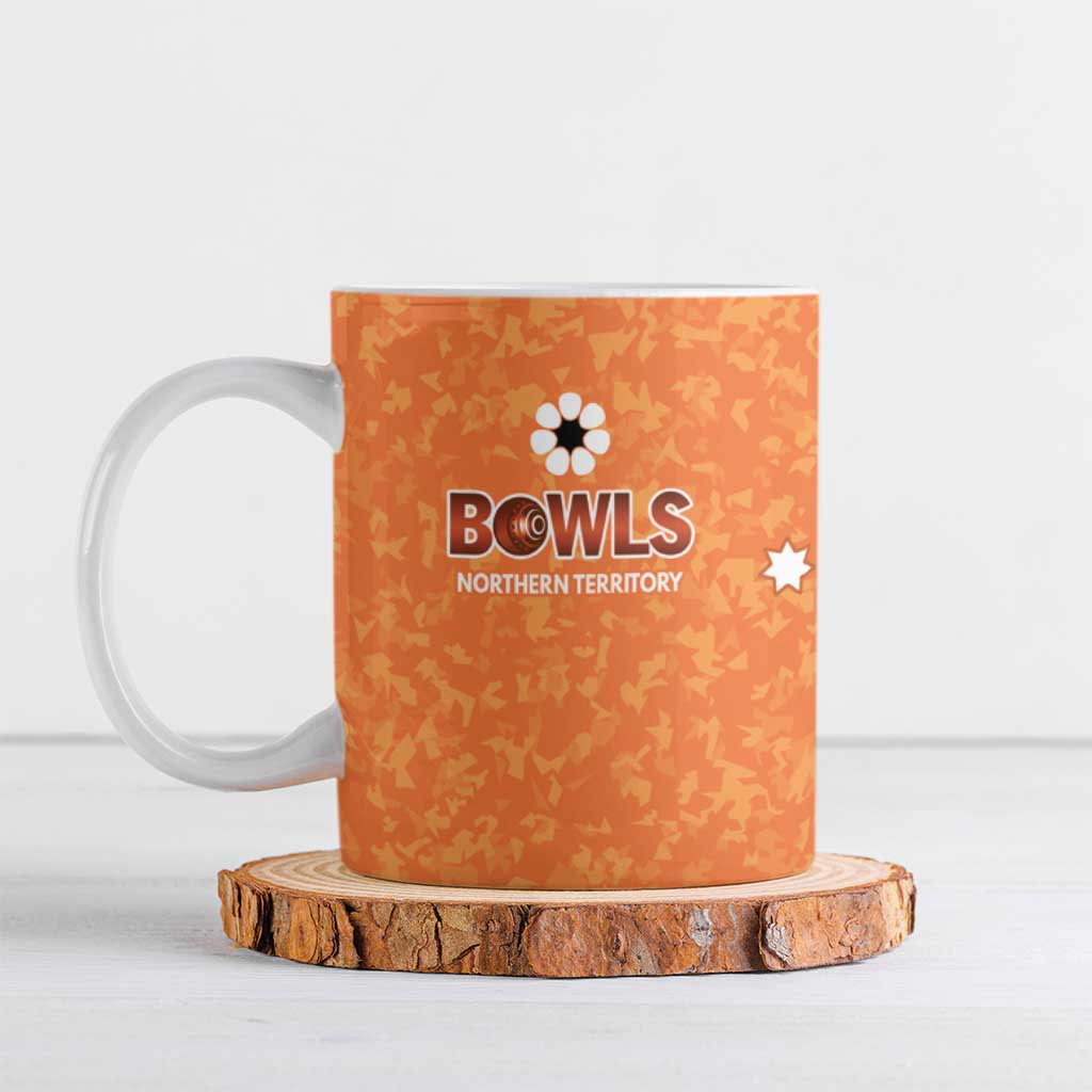 Australian Northern Territory Lawn Bowls Custom Ceramic Mug Aussie Minimalist Style - Aussie Hoodie