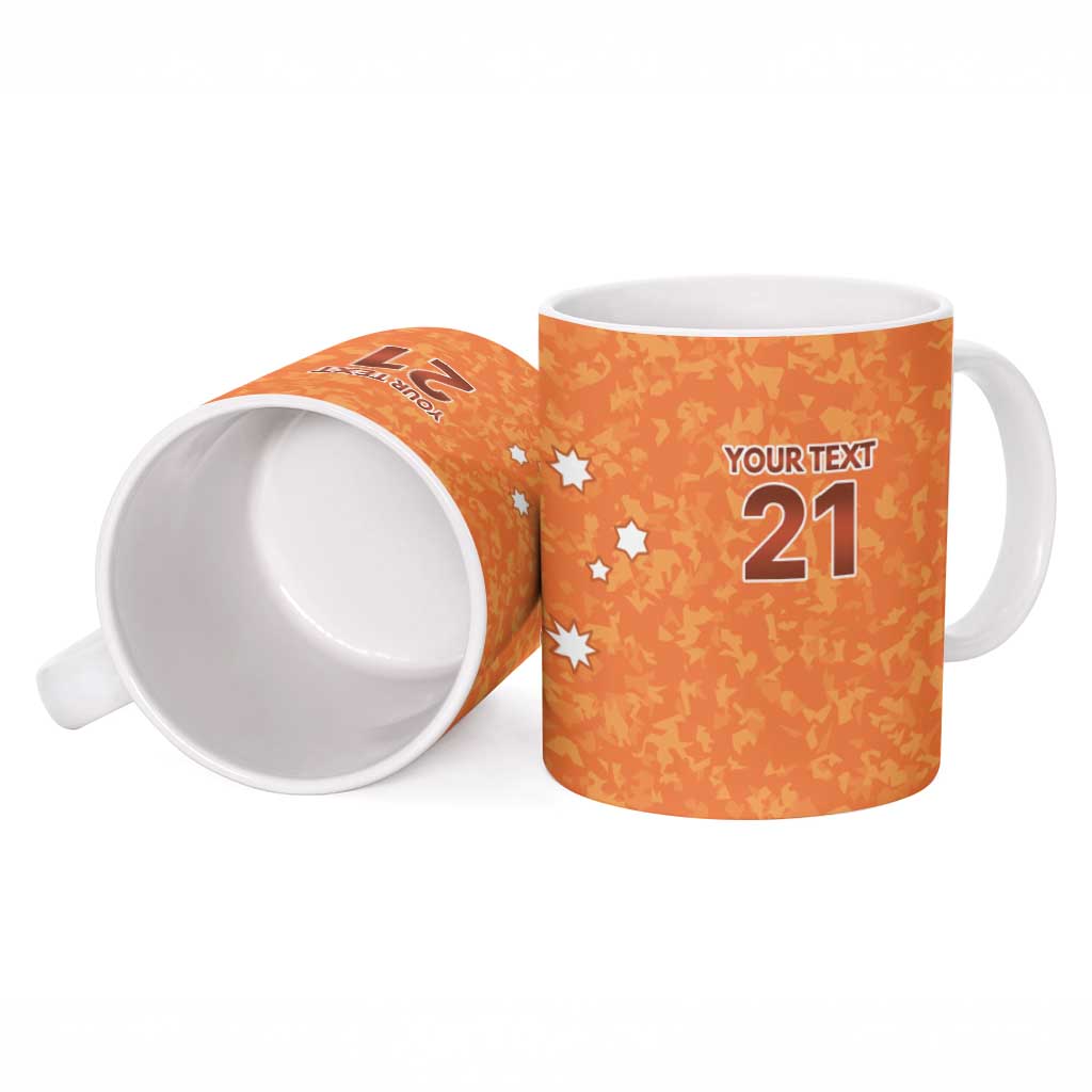 Australian Northern Territory Lawn Bowls Custom Ceramic Mug Aussie Minimalist Style - Aussie Hoodie
