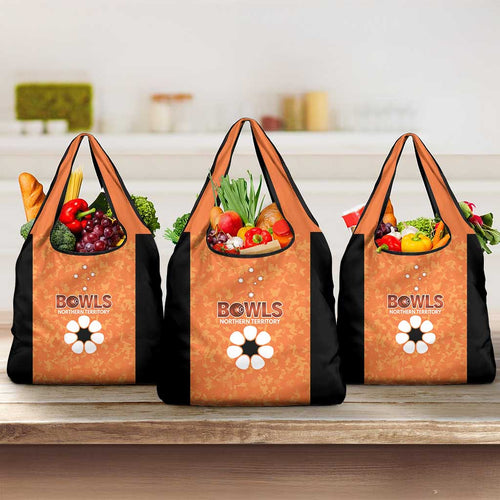 Australian Northern Territory Lawn Bowls Grocery Bag Aussie Minimalist Style - Aussie Hoodie