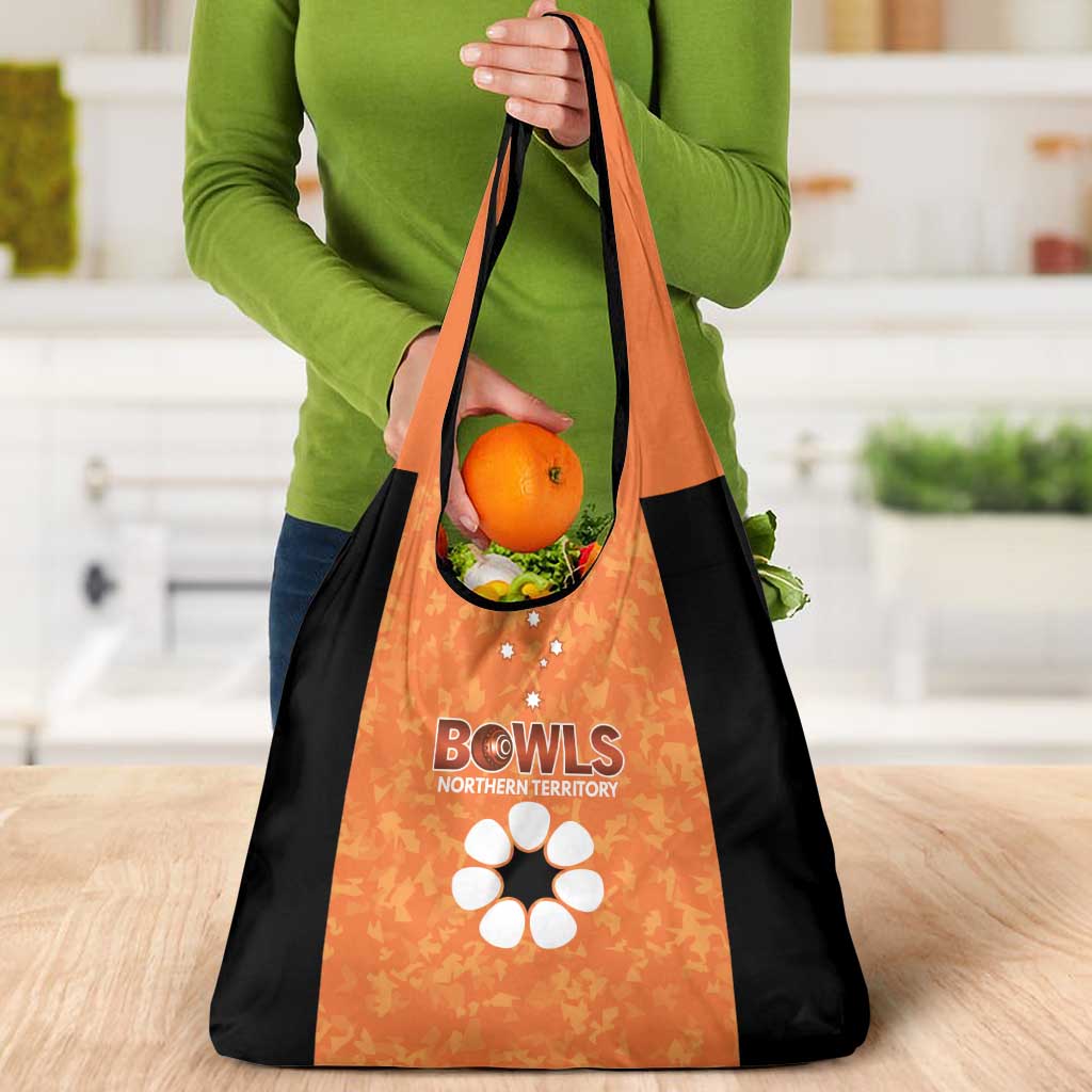 Australian Northern Territory Lawn Bowls Grocery Bag Aussie Minimalist Style - Aussie Hoodie