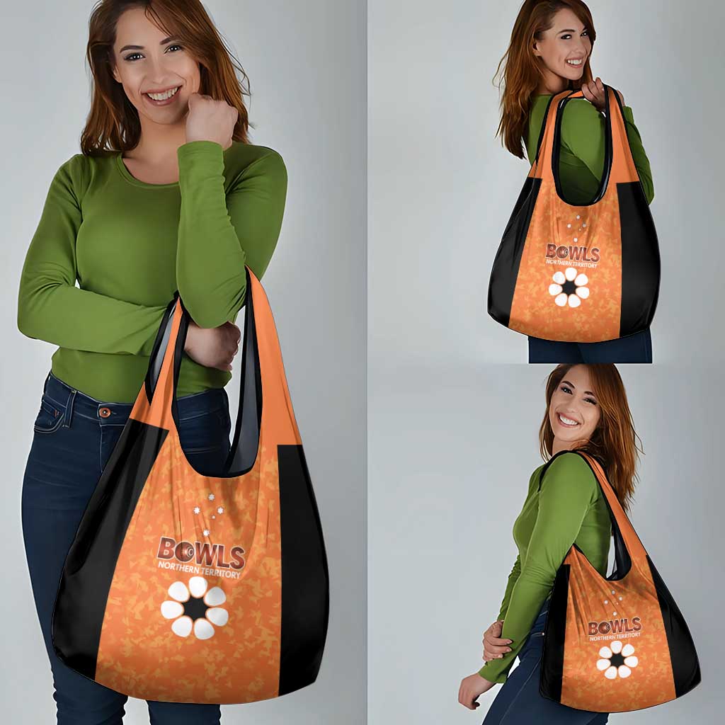 Australian Northern Territory Lawn Bowls Grocery Bag Aussie Minimalist Style - Aussie Hoodie