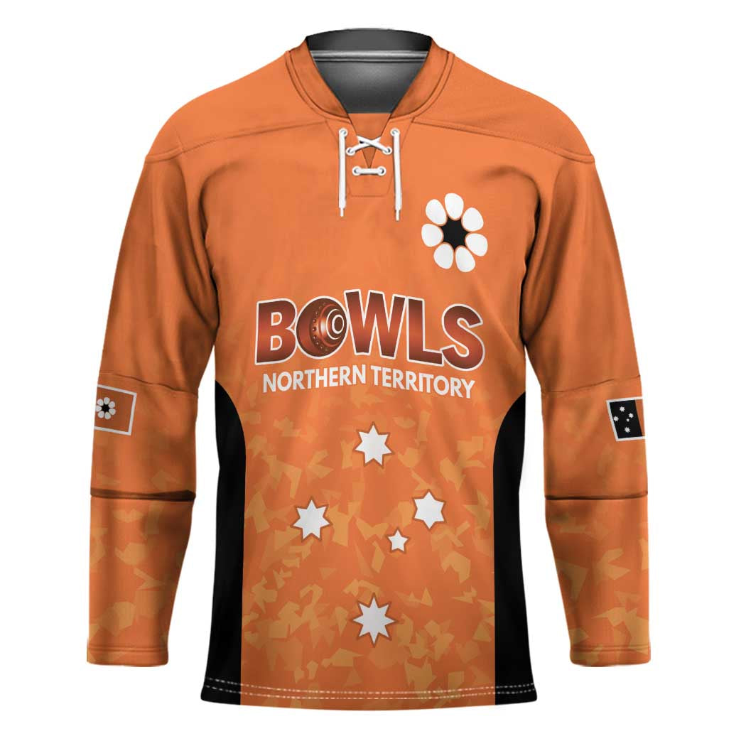 Australian Northern Territory Lawn Bowls Custom Hockey Jersey Aussie Minimalist Style - Aussie Hoodie