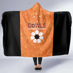Australian Northern Territory Lawn Bowls Hooded Blanket Aussie Minimalist Style - Aussie Hoodie