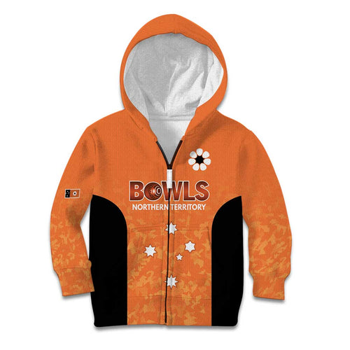 Australian Northern Territory Lawn Bowls Custom Kid Hoodie Aussie Minimalist Style - Aussie Hoodie