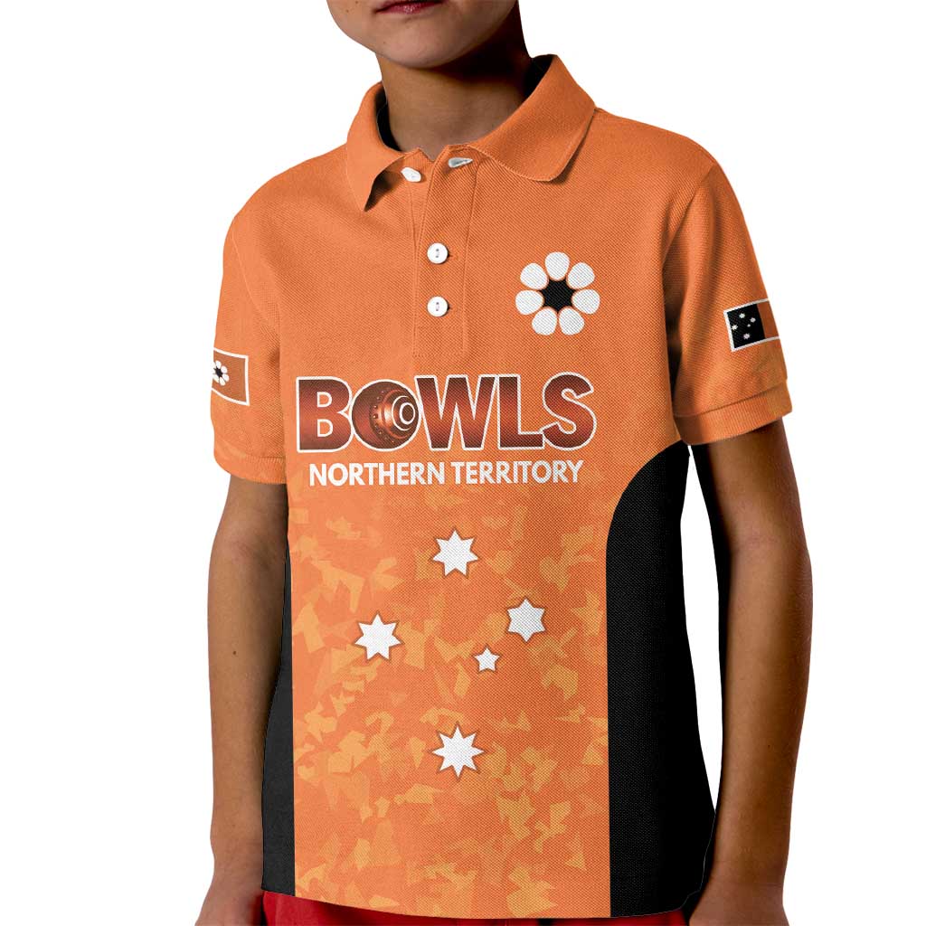 Australian Northern Territory Lawn Bowls Custom Kid Polo Shirt Aussie Minimalist Style - Aussie Hoodie