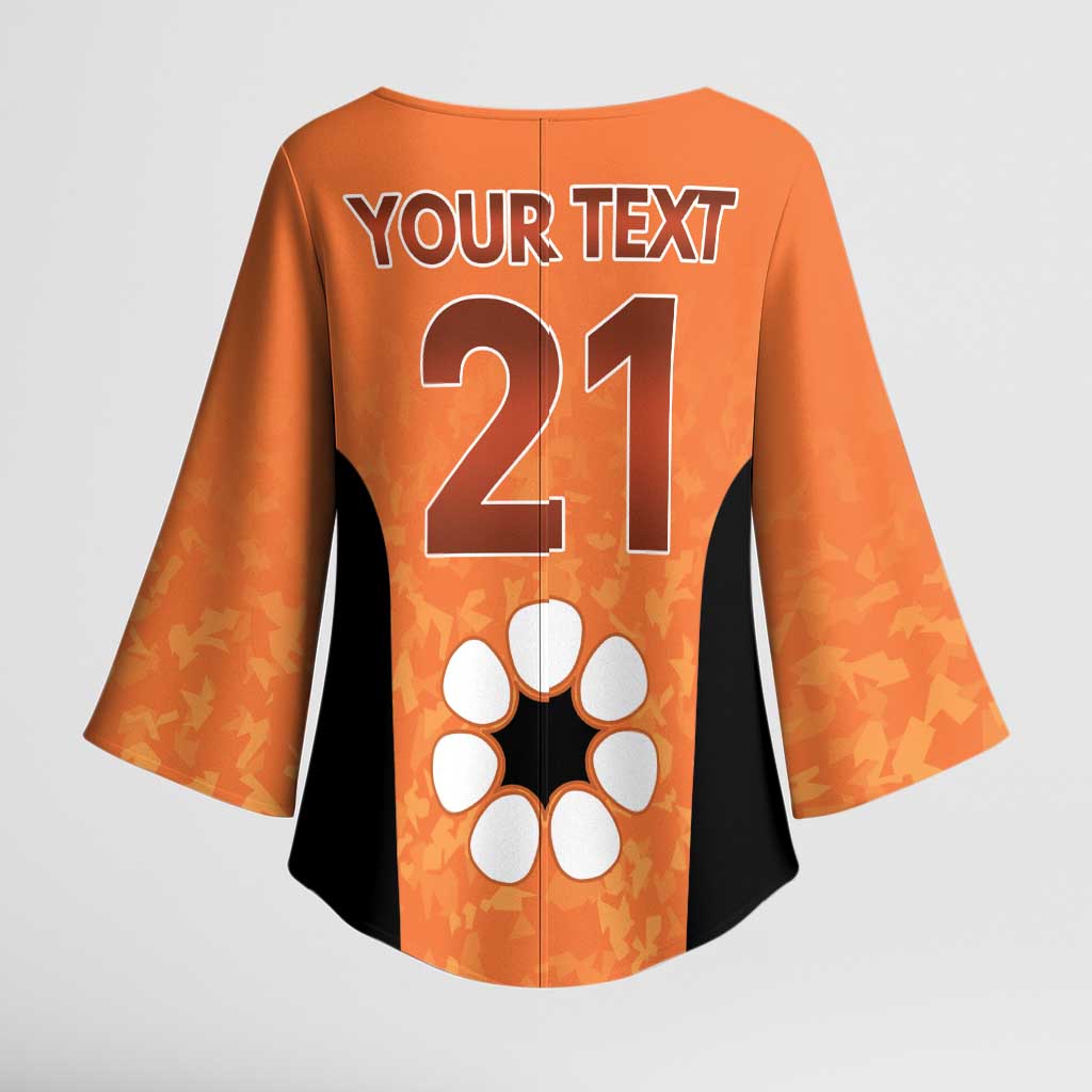 Australian Northern Territory Lawn Bowls Custom Kimono Sleeve Blouse Aussie Minimalist Style - Aussie Hoodie