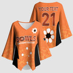 Australian Northern Territory Lawn Bowls Custom Kimono Sleeve Blouse Aussie Minimalist Style - Aussie Hoodie