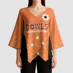 Australian Northern Territory Lawn Bowls Custom Kimono Sleeve Blouse Aussie Minimalist Style - Aussie Hoodie