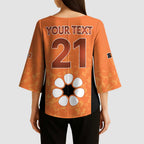 Australian Northern Territory Lawn Bowls Custom Kimono Sleeve Blouse Aussie Minimalist Style - Aussie Hoodie